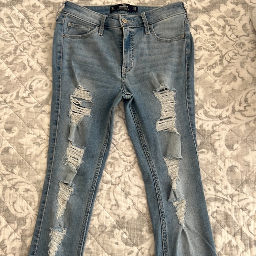 Hollister Mid Rise Crop Super Skinny Jeans 3R W26 L26